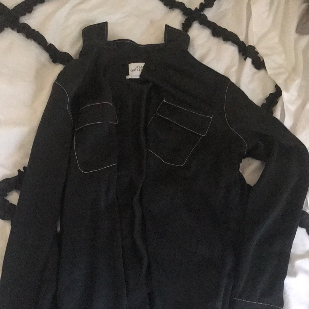 Black Silk Urban Outfitters button up